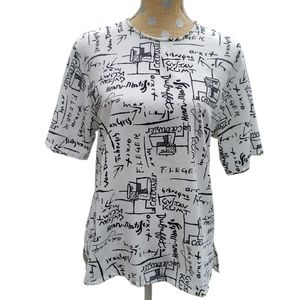 Pendleton artist signature print blouse vintage